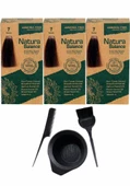 NATURA BALANCE SAÇ BOYASI 7 KUMRAL 3 ADET+SAÇ BOYAMA SETİ - 1