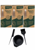 NATURA BALANCE SAÇ BOYASI 9 ÇOK AÇIK KUMRAL 3 ADET+SAÇ BOYAMA SETİ - 1