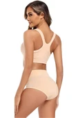 Kadın Dikişsiz Karın Toparlayıcı Slip Külot Korse 3'lü Set - 7