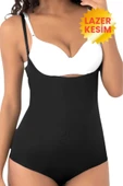 Kadın Lazer Kesim İnceltici ve Toparlayıcı Göğüs Altı Askılı Body Korse 3'lü Set thumbnail 5