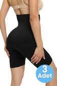 Kadın Toparlayıcı Dikişsiz Klasik Korse 3'lü Set - 7