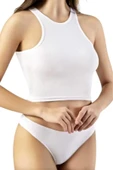 Kadın Geniş Askılı Kaşkorse Crop 3'lü Set - 8
