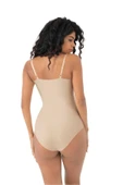 Kadın Lazer Kesim İz Yapmaz Göğüs Destekli Askılı Toparlayıcı Body Slip Korse - 4