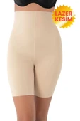 Kadın Dikişsiz İnceltici ve Toparlayıcı Lazer Kesim Yüksek Bel Paçalı Korse 2'li Set thumbnail 5