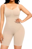 Kadın Dikişsiz İnce Askılı Toparlayıcı Tam Boy Korse 2'li Set - 2