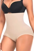 Kadın Toparlayıcı Dikişsiz Yüksek Bel Slip Korse - 5