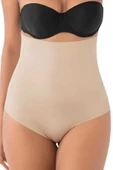 Kadın Lazer Kesim İnceltici ve Toparlayıcı Yüksel Bel String Korse 3'lü Set - 3