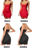 Kadın Toparlayıcı Dikişsiz Yüksek Bel Slip Korse 3'lü Set - 2