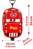 Cars F99 Yarış Arabası Çekçekli ve Sırt Çantası 2'li Takım 3d Eva Baskılı Sırt ve Okul Çantası - 2