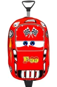 Cars F99 Yarış Arabası Çekçekli ve Sırt Çantası 2'li Takım 3d Eva Baskılı Sırt ve Okul Çantası - 6