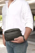 Lederax Suni Deri Erkek Clutch, Kozmetik, Seyahat ve El Çantası LD508 - 4