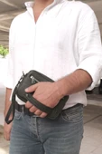 Lederax Suni Deri Erkek Clutch, Kozmetik, Seyahat ve El Çantası LD508 - 2