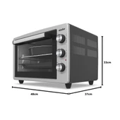 Simfer 3426 İnox Gri 34 Litre Statik Midi/Mini Fırın - 7
