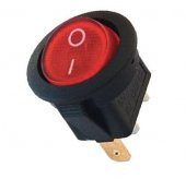 Yuvarlak Işıklı Anahtar ON-OFF 3P 12VOLT - 1