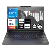 Lenovo ThinkPad E16 Gen 1 Intel Core i5-1335U 16GB 512 GB SSD 16" WUXGA Windows 11 Pro Taşınabilir Bilgisayar 21JQS1TTZX017 - 1