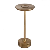 CATA CT 8438 Toronto Gold Kasa 3 Renkli Dokunmatik Şarjlı Masa Lambası - 1