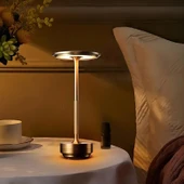 CATA CT 8438 Toronto Gold Kasa 3 Renkli Dokunmatik Şarjlı Masa Lambası - 4