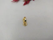 Bayan Yüzük Pembe Taşlı Zarif Sonsuzluk Tasarım Ölçüsü Ayarlanabilir thumbnail 2