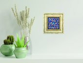 Ottoman Tiles Çini Desen Taş Tablo (20*20) (de-052) - 1