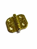 Stoplu Menteşe 4 Adet Sarı 30x33 mm Kutu ve Sandık Menteşesi Hobi Maket - 2