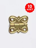 Gonca Menteşe 10 Adet Sarı 20x20 mm Kutu ve Sandık Menteşesi Hobi Maket Küçük Menteşe thumbnail 1