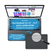 MacBook Pro M2 M1, Kılıf 13inç Mat (Type-c'li Model)A2338 A2289 A2251 A1706-08 A1989 A2159 ile Uyumlu - 2