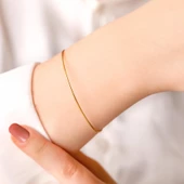 3  gr(gram) 22 Ayar Yatırımlık İşçiliksiz  Bilezik - 2