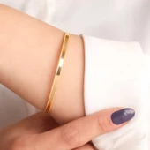 10 gr (gram) 22 Ayar İşçiliksiz Birce Zümra Bilezik - 2