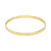 10 gr (gram) 22 Ayar İşçiliksiz Simli Z Bilezik thumbnail 1