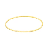 15 gr(gram) 22 Ayar İşçiliksiz Simli Ajda Bilezik thumbnail 1