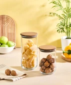 Selka Home 2 Adet Liya Cam Kavanoz - 1