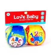 Love Baby 2li Yumuşak, Çıngıraklı Eğitici Toplar thumbnail 2