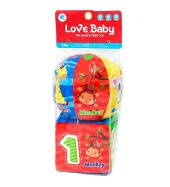 Love Baby 2li Yumuşak, Çıngıraklı Eğitici Top ve Küp - 2