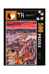 500 Parça Kutulu İstanbul Haliç Puzzle 48cm x 68cm - 1