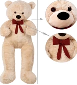 Sevgiliye HEDİYE- 160 cm İthal Kumaş Papyonlu DEV Boy Peluş Ayı thumbnail 5