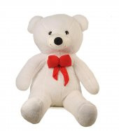 Sevgiliye Özel Hediye- Papyonlu 140 Cm Dev BOY Sevimli Peluş Koca Ayı - Özel Fiyat - 2