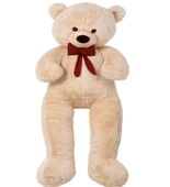 Sevgiliye HEDİYE- 160 cm İthal Kumaş Papyonlu DEV Boy Peluş Ayı thumbnail 4