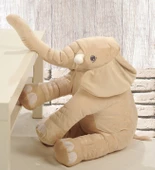 YASTIK HEDİYELİ-Uyku Arkadaşım Peluş Fil - Büyük Yumuşacık(85 cm)- Sevgiliye HEDİYE - 7
