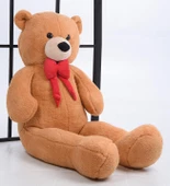 Sevgiliye HEDİYE- 160 cm İthal Kumaş Papyonlu DEV Boy Peluş Ayı thumbnail 11