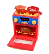 Play At HOME- Işıklı Sesli Fonksiyonlu Ocaklı Oyuncak Fırın SET - 3