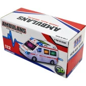 3D Işıklı, Sirenli Çarp Dön Sensörlü Ambulans - 2