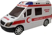 3D Işıklı, Sirenli Çarp Dön Sensörlü Ambulans - 5