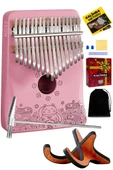 Midex KLX-350-PAK Hakiki Ağaç Pembe Kalimba 17 Tuşlu Full Set thumbnail 1