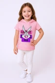 KIZ ÇOCUK TSHİRT TAVŞAN BASKILI A3 thumbnail 1