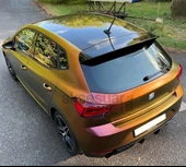 Seat İbiza 2017-2019 Arası Spoiler Parlak Siyah Boyalı İthal Ürün Plastik - 1