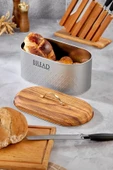Bambu Görünümlü Kapak Metal Ekmeklik(YENİ DESENLİ) - 1