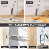 HyMark Sprey Mop Su Deterjan Hazneli 360 Derece Dönen Mikrofiber Bez Temizlik Seti - 2