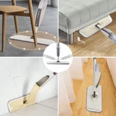 HyMark Sprey Mop Su Deterjan Hazneli 360 Derece Dönen Mikrofiber Bez Temizlik Seti - 4