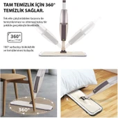 HyMark Sprey Mop Su Deterjan Hazneli 360 Derece Dönen Mikrofiber Bez Temizlik Seti - 3