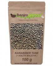 BenimAktar Karabiber Tane Kara Biber 1.Kalite Malezya Malabar Cinsi 100 Gr - 1
